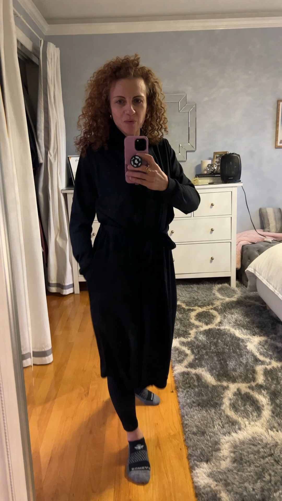 So excited for this tommy John thermal set that comes with a black tank top, leggings and robe!! This will be my new go to pajama set for sure. Also so excited to wear the racer back sports bra to yoga and Pilates!! The perfect holiday gift for her. Use code NICOLE50 for 50% off

5’3” 120lbs 
size small thermal pajama set
Size medium sports bra

#LTKGiftGuide #LTKHoliday #LTKCyberWeek