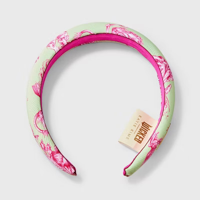 Wicked x Katie Kime Satin Headband - Green | Target