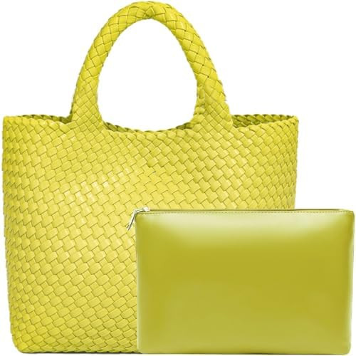 JINMANXUE Fashion Woven Bag Shopper Bag Travel Handbags and Purses Women Tote Bag Large Capacity ... | Amazon (US)
