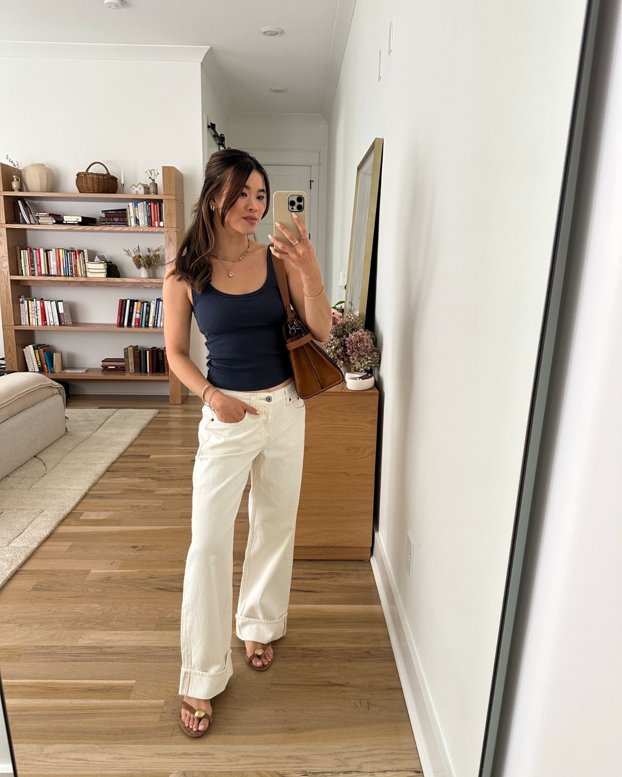 Sizing info:
•Tank size XS
•Jeans size 24 short in Ecru Cuff 

petite fashion, get dressed with me, outfit inspiration, ootd, nashville outfit, Nashville influencer, petite style, vacation style, casual outfits, mom style, petite pants, spring outfits, spring outfit info, spring pants, spring outfit idea, spring top, spring bag, spring shoes, white jeans, low rise jeans, wide leg jeans, baggy jeans, abercrombie jeans,  
@abercrombie 
 

#LTKPetite #LTKmomlife #LTKootd