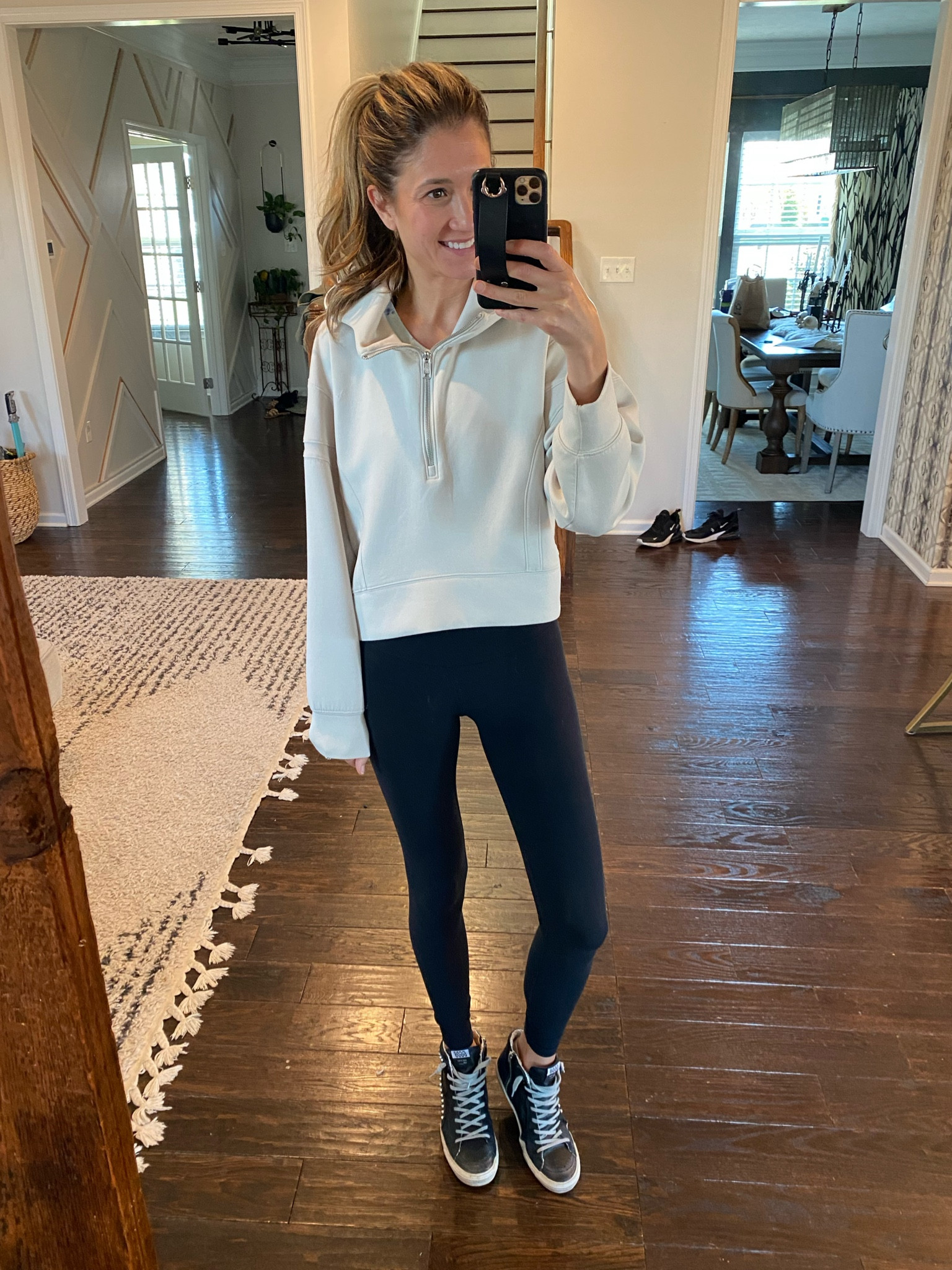 I’m a big fan to the Abercrombie neoKNIT athleisure line.  The fabric is so good and I love the length of this hoodie.  It runs tts- wearing a size small.  

#LTKshoecrush #LTKGiftGuide #LTKfitness