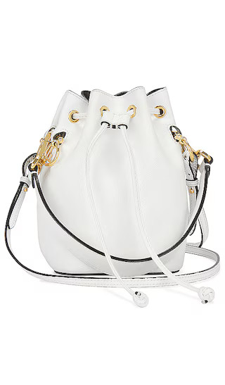 Fendi Mini Mon Tresor Bucket Bag in White | Revolve Clothing (Global)