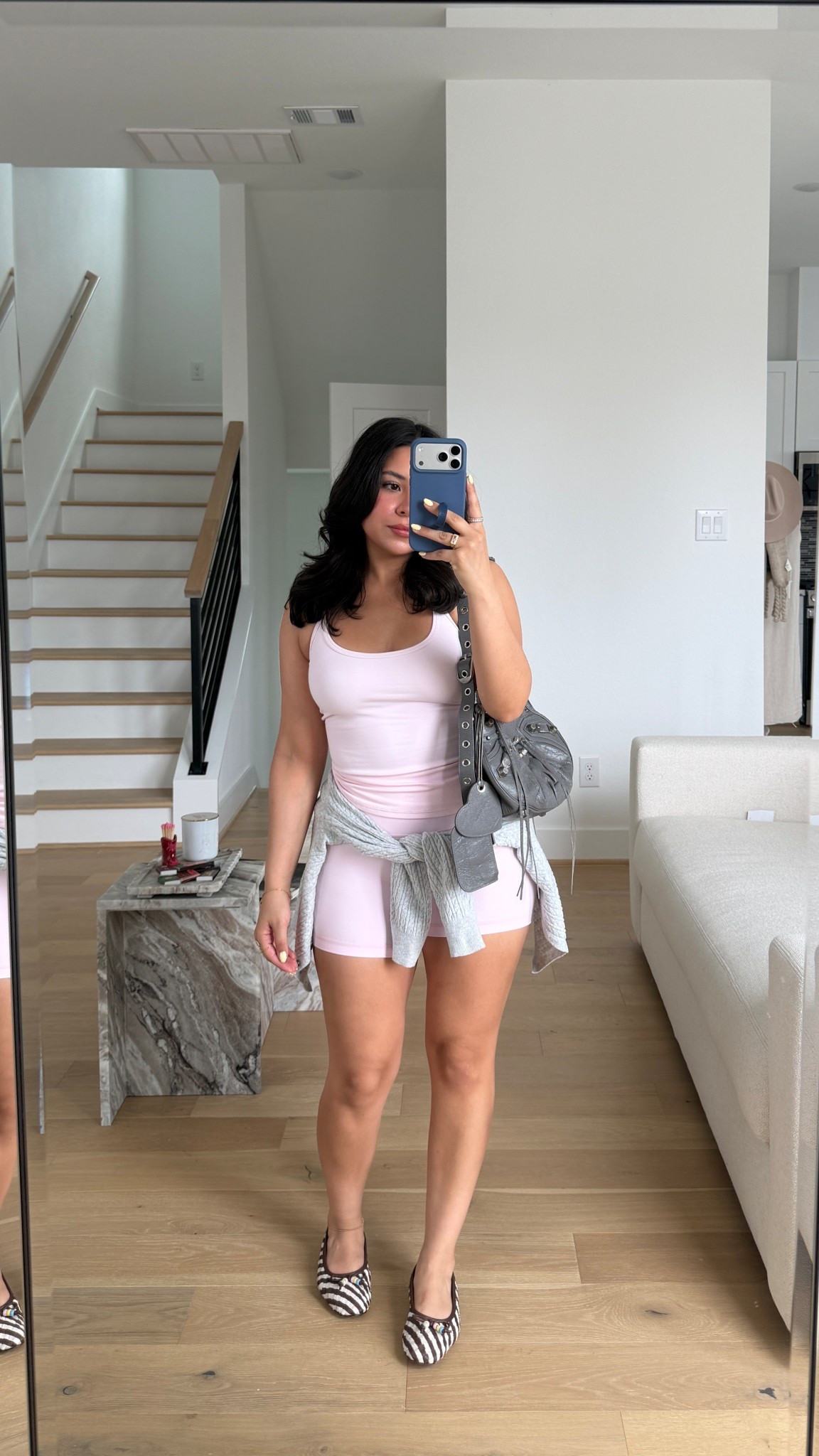 Tank: small
Shorts: 6
Cardigan: small
Flats: 7 

#LTKgrwm #LTKootd #LTKActive