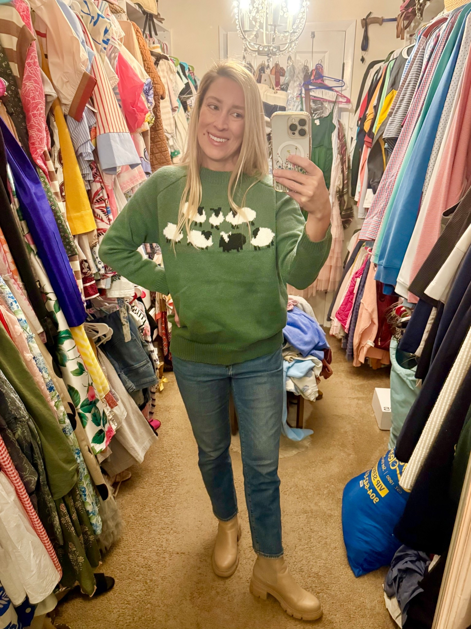 Finally feels like winter in FL and I get to wear this sweater I have been keeping ready for months! Love this nod to Princess Di 💚

#LTKSaleAlert #LTKSeasonal #LTKFindsUnder50