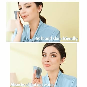 Natural Face Oil Blotting Paper - Bamboo Charcoal 100 Counts, Easy Dispensing Oil Absorbing Sheet... | Amazon (US)
