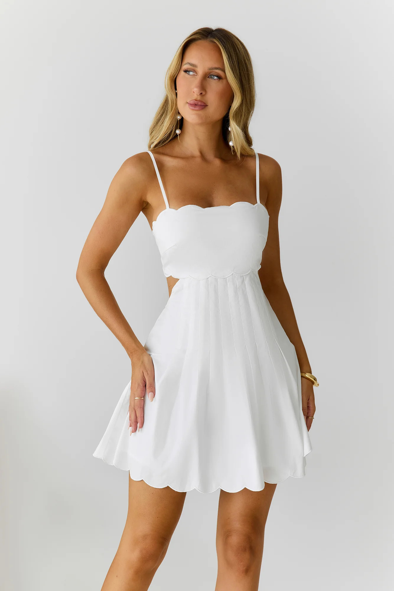 Sunny Daydreams Mini Dress White | Hello Molly (US)