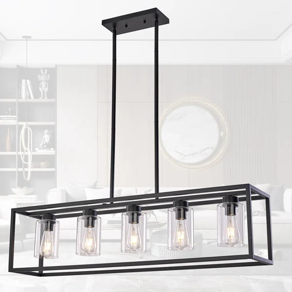 Allyn 5 - Light Square / Rectangle Pendant | Wayfair Professional