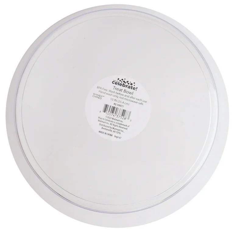 10 inch Tapered Bowl, Way to Celebrate Plastic Partyware, 1 Piece | Walmart (US)