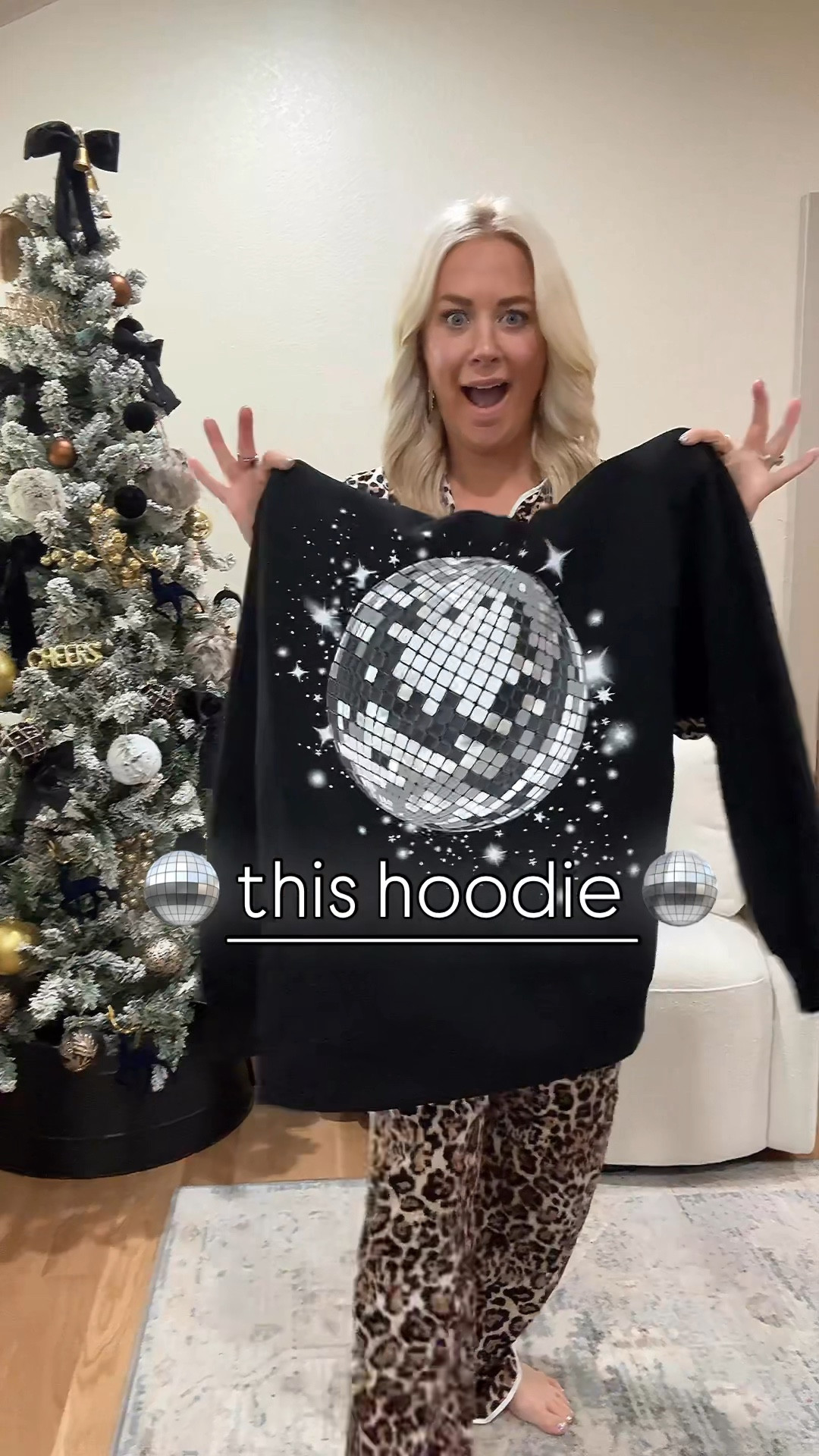 The cutest disco ball hoodie only $28! Would be perfect New Year’s Eve outfit 
Wearing size medium 

#LTKParties #LTKHoliday #LTKStyleTip