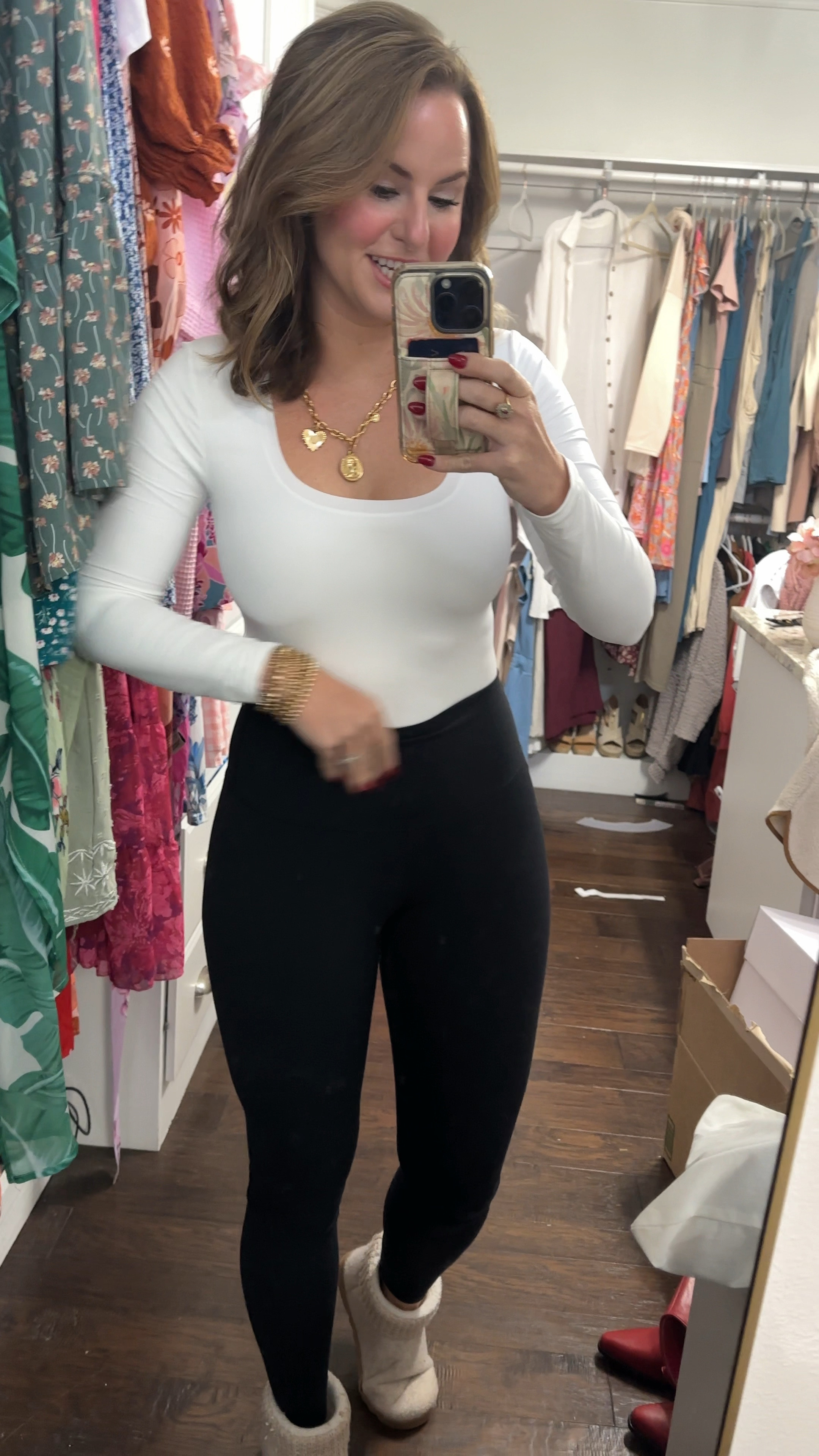 Perfect “long underwear “ layering pieces for winter outfits! My fave Plain black leggings, white scoop neck long sleeve from Amazon and boot house slippers from Target. 

Amazon fashion finds, causal winter outfit, casual leggings outfit 

#LTKStyleTip #LTKSaleAlert #LTKFindsUnder50