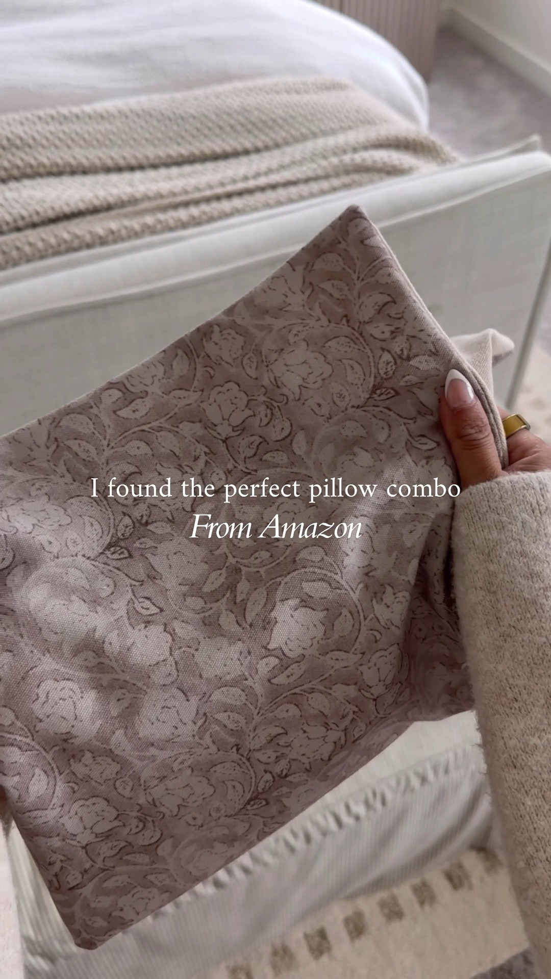 Love this pillow combo I came up with in my bedroom. It’s perfect for spring and adds those florals. Love the colors. I got the neutral color pillow case for the floral. The bigger pillows are 24x24!

Amazon home. Amazon pillow cases. Bedding. Bed frame, wayfair 

#LTKWatchNow #LTKSaleAlert #LTKHome