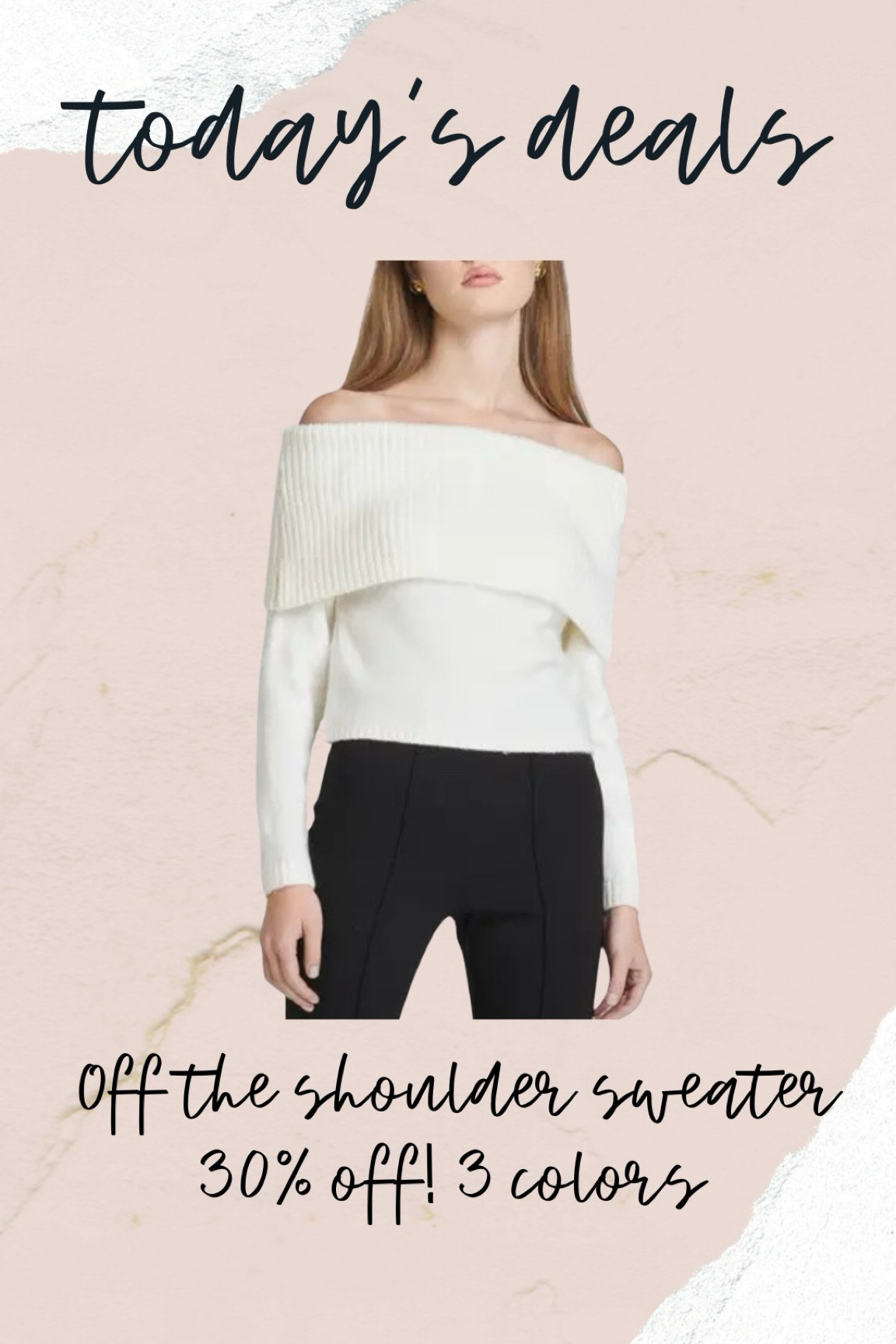 Off the shoulder sweater 

#LTKFindsUnder100 #LTKStyleTip #LTKSaleAlert