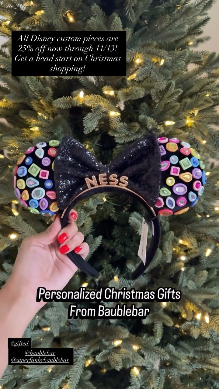 All Disney custom pieces are 25% off now through 11/13! 
Get a head start on Christmas shopping! 
 @baublebar 
@superfanbybaublebar 
 #gifted

#LTKGiftGuide #LTKHoliday #LTKStyleTip