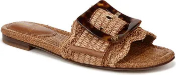 Bambi Raffia Buckle Slide Sandal (Women) | Nordstrom