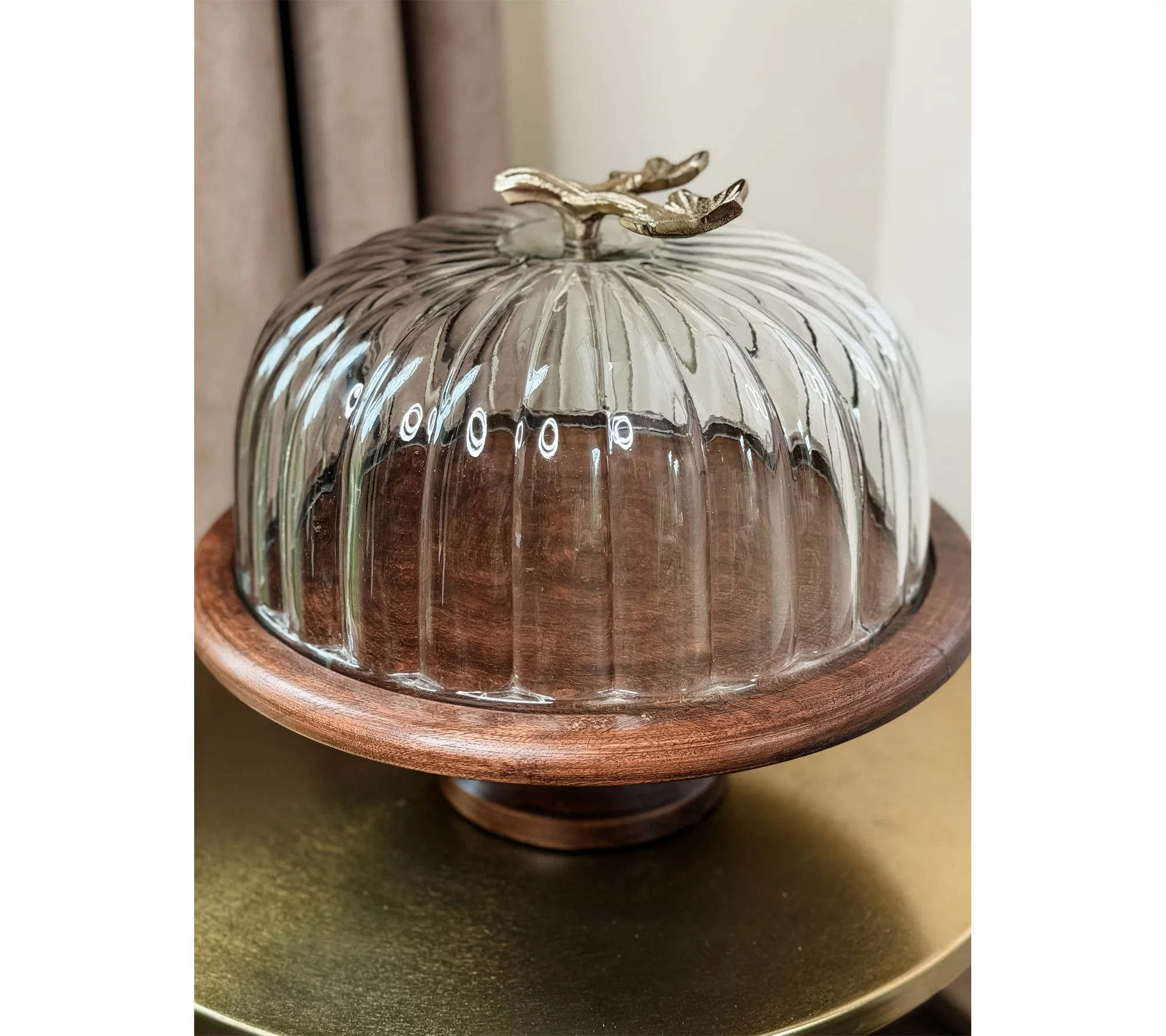 Simply Stunning Pumpkin Pedestal Cloche by Janine Graff | QVC