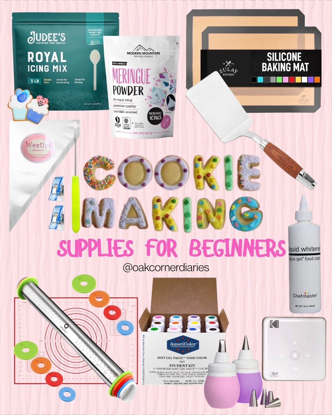 Everything you need to start baking cookies from scratch 🍪🤍
Sharing my go-to beginner cookie-making essentials—from mixing bowls and baking sheets to measuring tools and the little extras that make homemade cookies turn out just right. Simple, affordable, and perfect for cozy baking days. #hobbies #cookiemaking #crafts