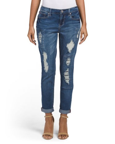 Girlfriend Rip And Repair Jeans | TJ Maxx
