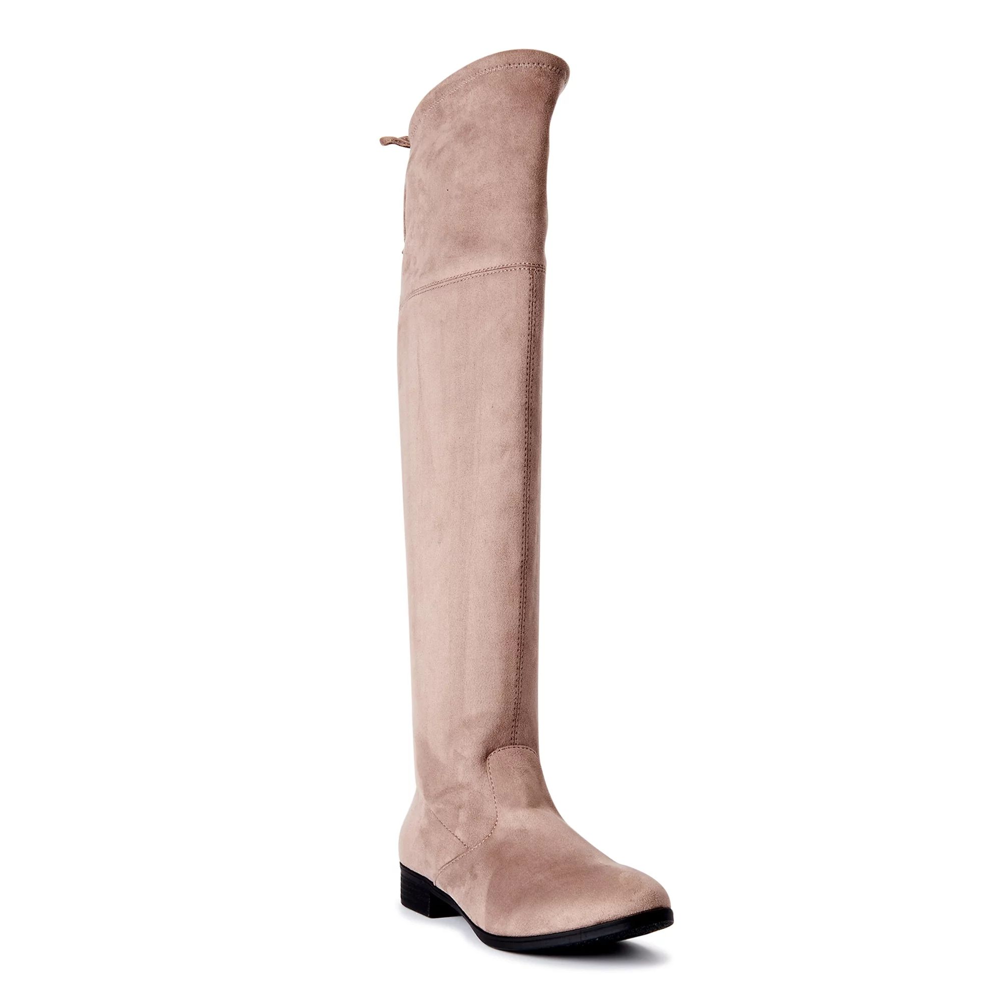 No Boundaries Women's Over-the-Knee Boots, Wide Width Available | Walmart (US)