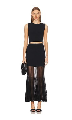Karina Grimaldi Fernanda Knit Set in Black from Revolve.com | Revolve Clothing (Global)