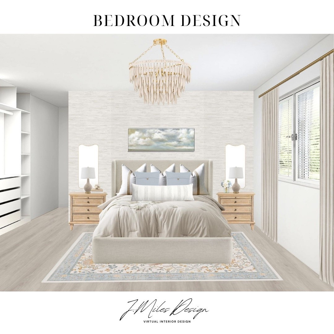 Neutral elegance meets cozy comfort ✨ Soft layers, timeless wood tones, and that chandelier moment 🤍 Shop the look to bring this serene bedroom style home.

#BedroomDesign #NeutralHomeDecor #VirtualInteriorDesign #LTKHome #LTKFinds #HomeDecorInspo

#LTKHome