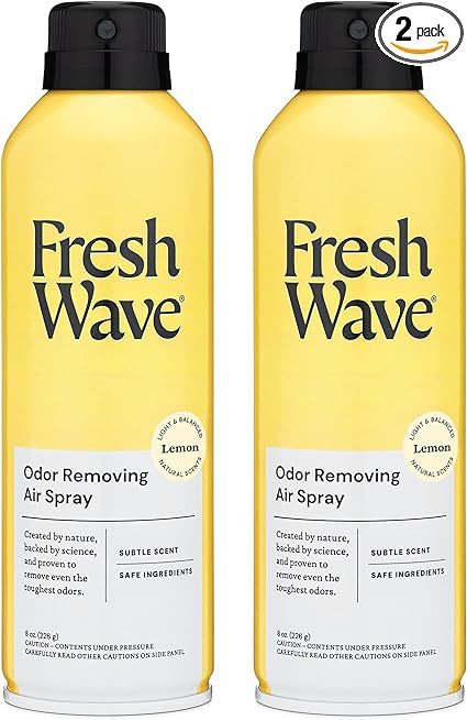 Fresh Wave Lemon Odor Eliminator Spray & Air Freshener, 8 oz. | Pack of 2 | Non-Aerosol, Fine Mis... | Amazon (US)