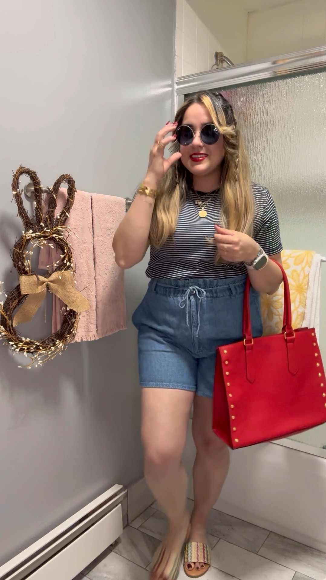 Memorial Day is approaching & here is a mom friendly ootd. The sandals from Walmart are under $13 & they are such a steal. 

#LTKTravel #LTKParties #LTKVideo