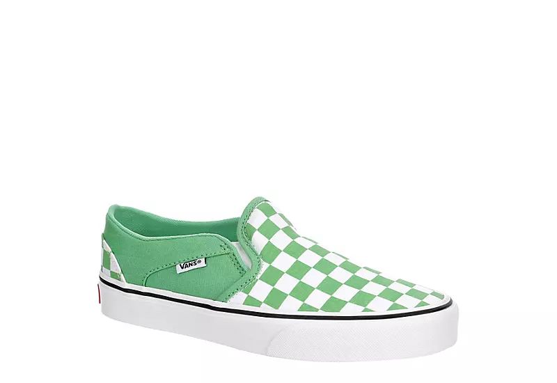Vans Womens Asher Slip On Sneaker - Green | Rack Room Shoes