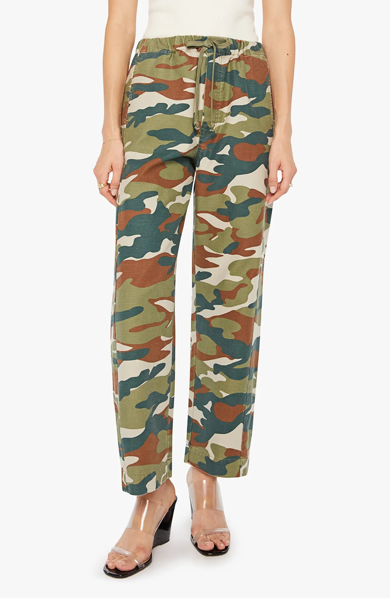 MOTHER The Drawn Half Pipe Cotton Drawstring Pants (Women) | Nordstromrack | Nordstrom Rack
