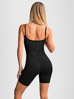 AUTOMET Jumpsuits for Women One Piece Rompers Sexy Shorts Bodysuits Workout Sets Fashion Clothes ... | Amazon (US)