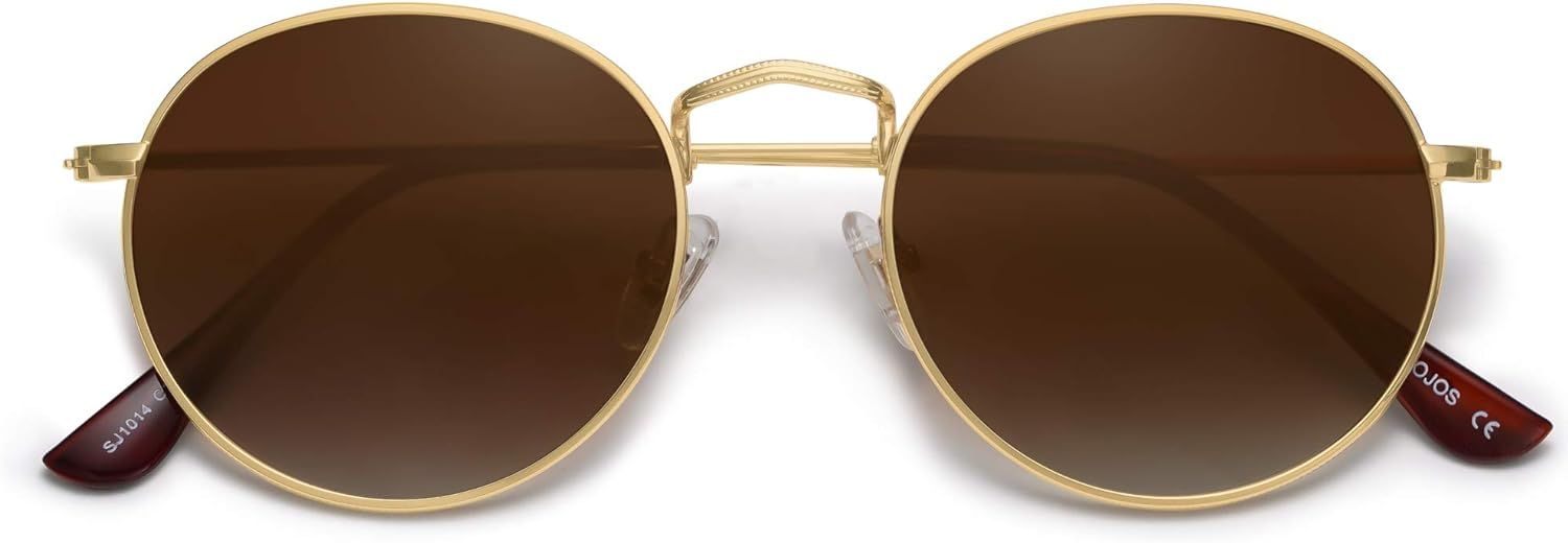 SOJOS Small Round Polarized Sunglasses for Women Men Classic Vintage Retro Frame UV Protection SJ... | Amazon (CA)