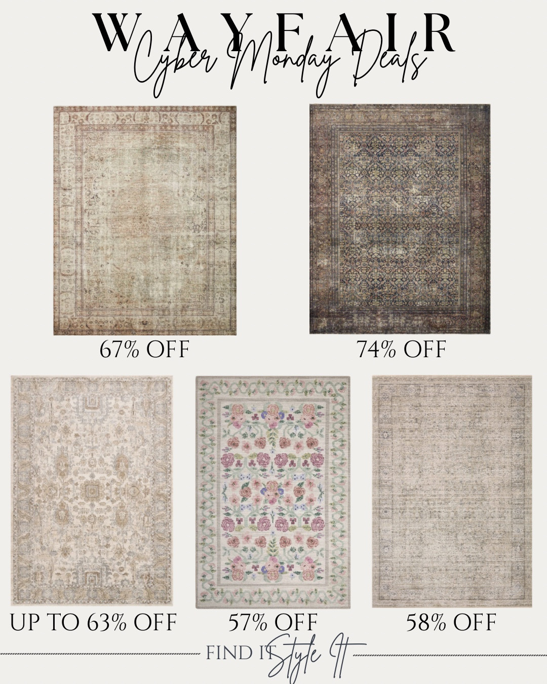 The Cyber Monday deals at @WayfairCanada are so good. The area rugs especially have been deeply discounted. Don't wait on this one. Sale ends tonight. Free shipping on everything sitewide as well. 

#ltkxwayday #ltkcyberweek #cybermonday #ltkcanada #ltkholiday #wayfaircahome #wayfaircanada

#LTKhome #LTKgiftguide #LTKsale