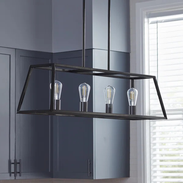 Bernao 4 - Light Kitchen Island Linear Pendant | Wayfair North America