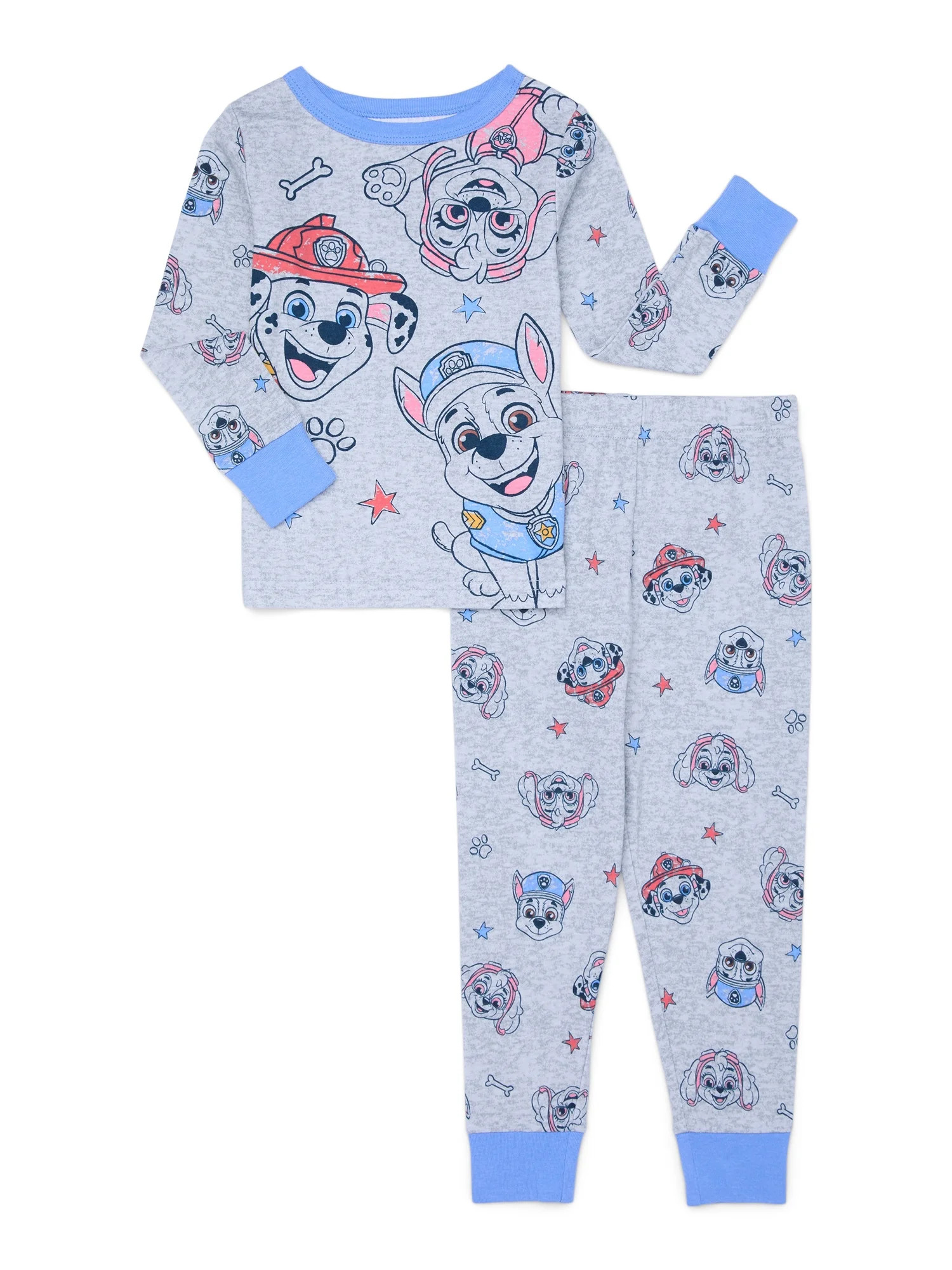 Character Toddler Long Sleeve Shirt and Pants Pajama Set, 2-Piece, Sizes 12M-5T | Walmart (US)