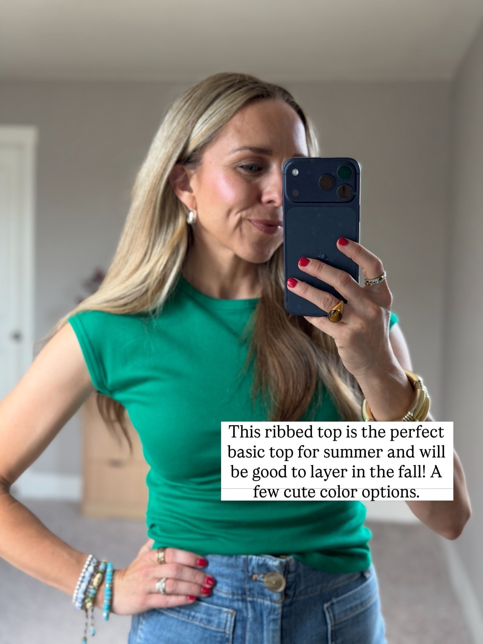 The perfect ribbed top for any outfit this season! 

I am a size small top and 2 or 26 bottoms!

#LTKootd #LTKgrwm #LTKmomlife