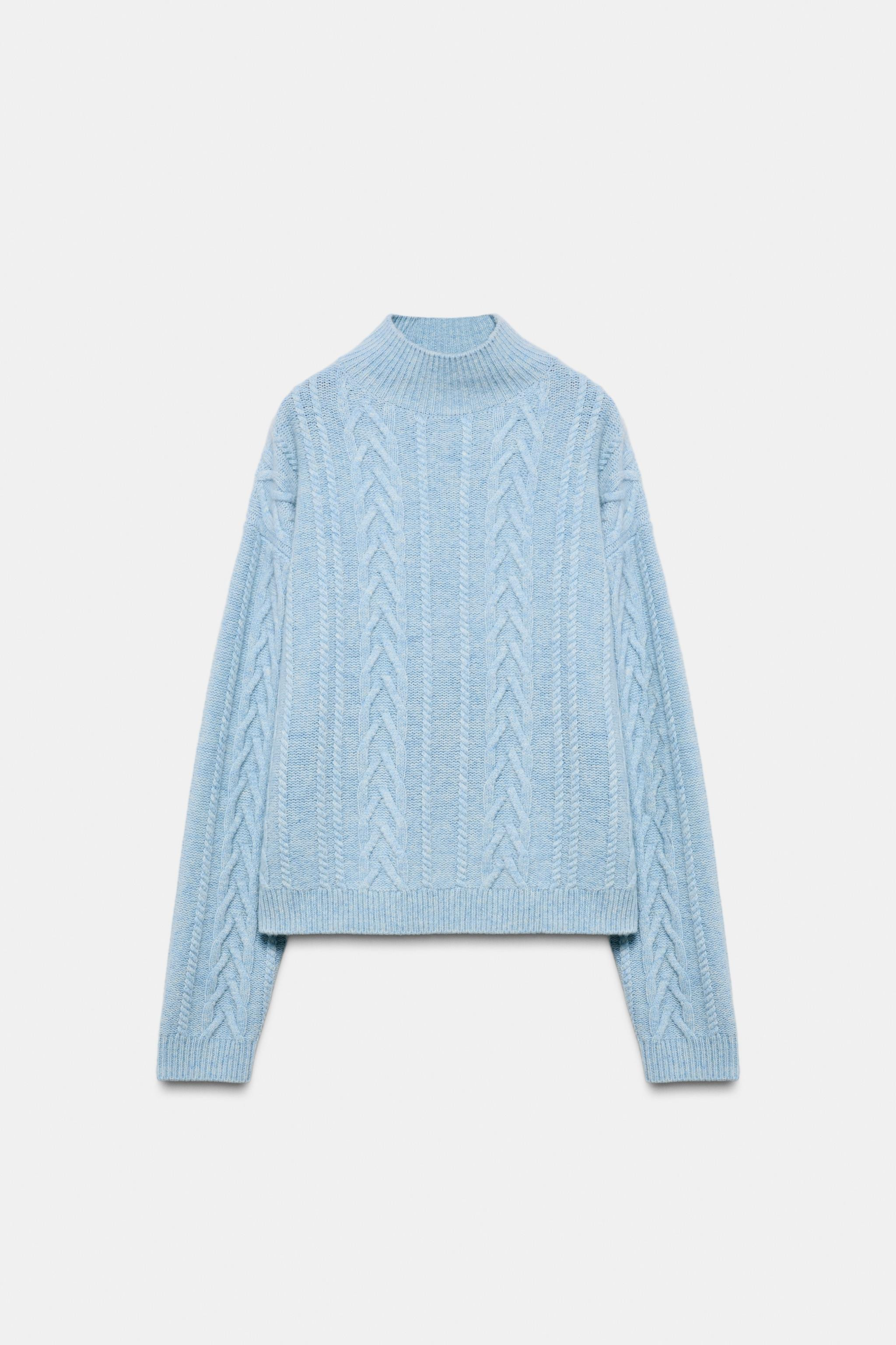 80% WOOL CABLE-KNIT JUMPER SKI COLLECTION | Zara US