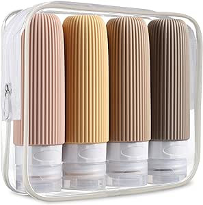 Mrsdry Travel Bottles for Toiletries, Tsa Approved 3oz Portable Travel Bottles, BPA Free Leak Pro... | Amazon (US)