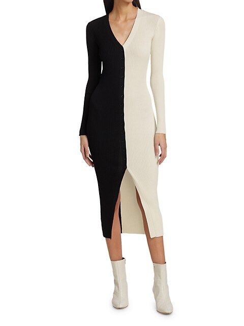 Shoko Colorblock Body-Con Sweaterdress | Saks Fifth Avenue