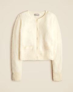 Brushed cashmere fitted cardigan sweater | J. Crew US