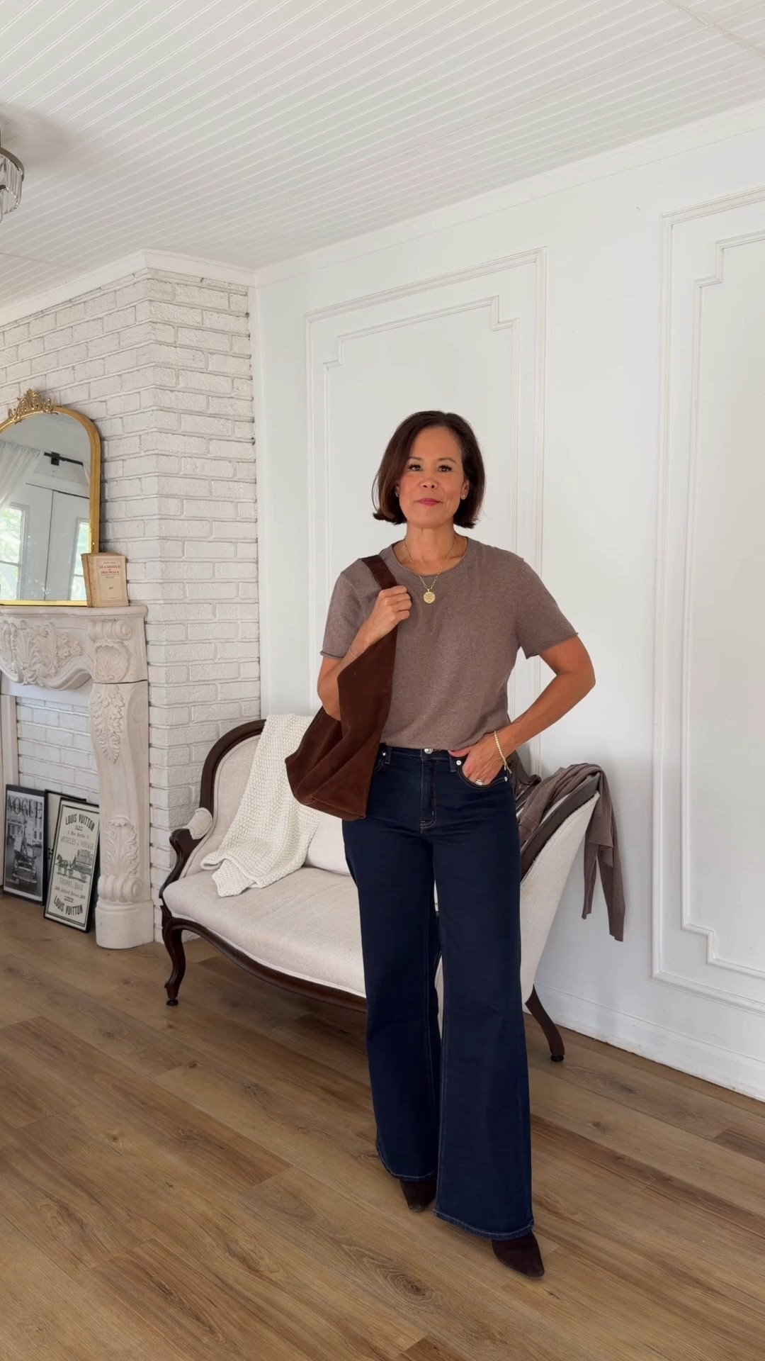 The most gorgeous slouchy suede handbag for fall. See all my suede handbag picks below! 
@Quince #quincepartner