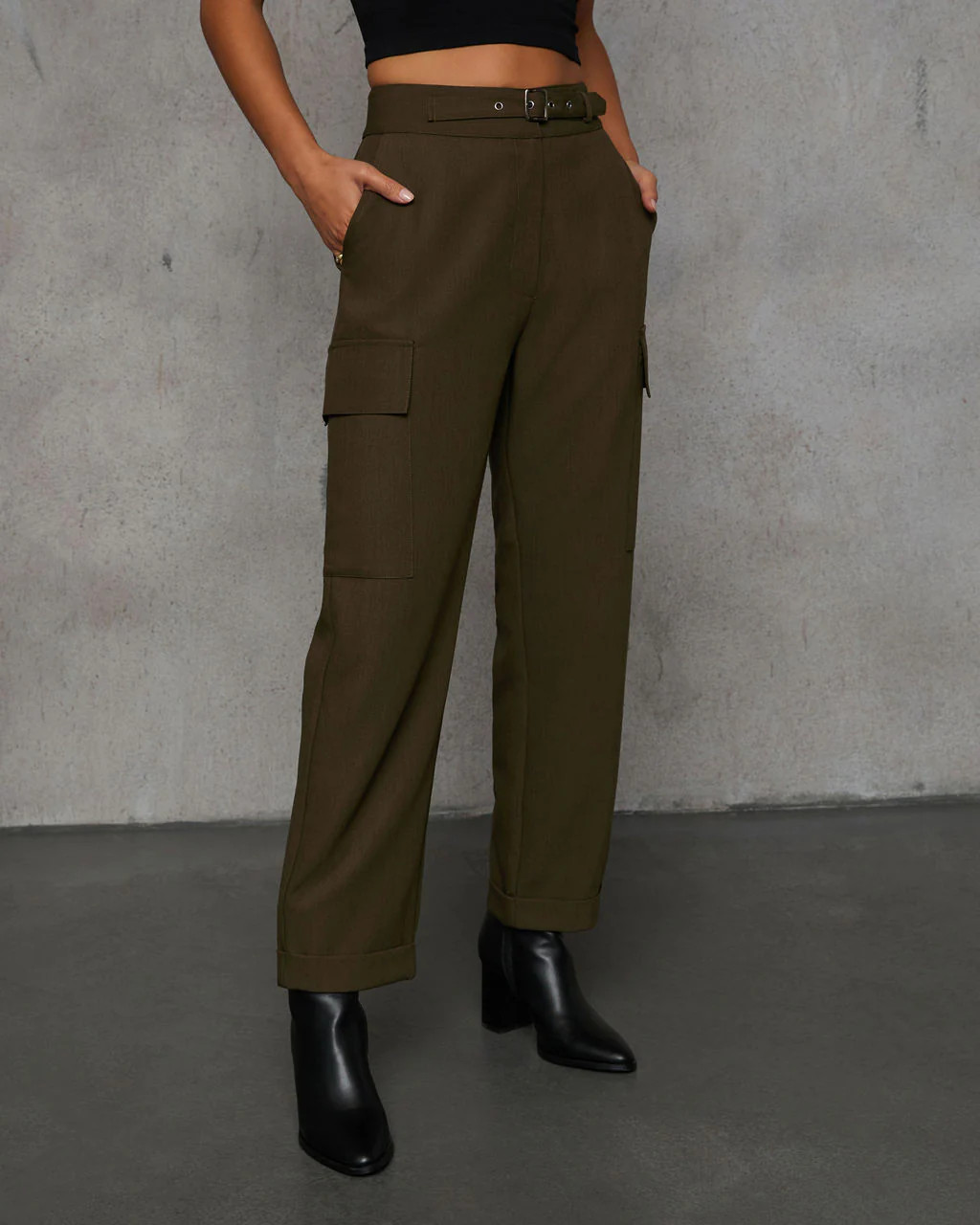 Miriam High Waisted Belted Trouser | VICI