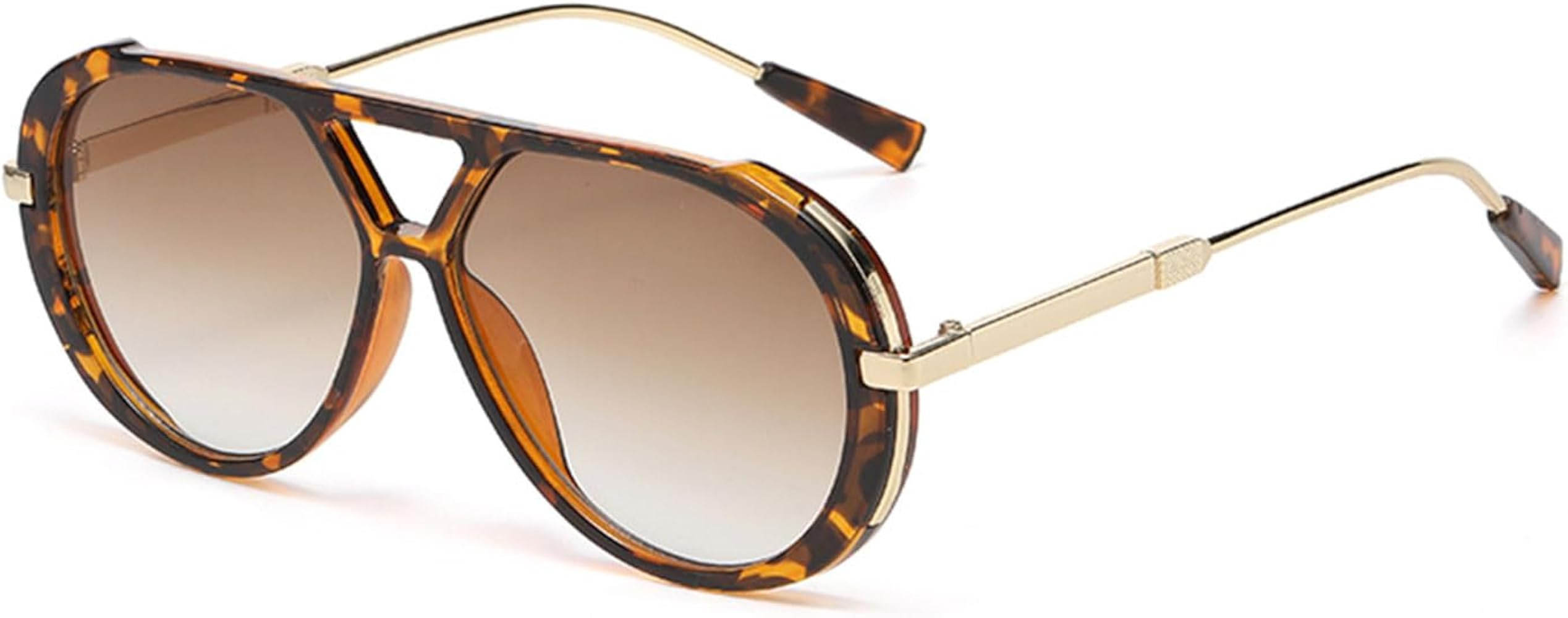 \u00dcbergro\u00dfe Pilotenbrille F\u00fcr Damen Herren Trendige Retro-Sonnenbrille Mit Gro\u00df... | Amazon (DE)