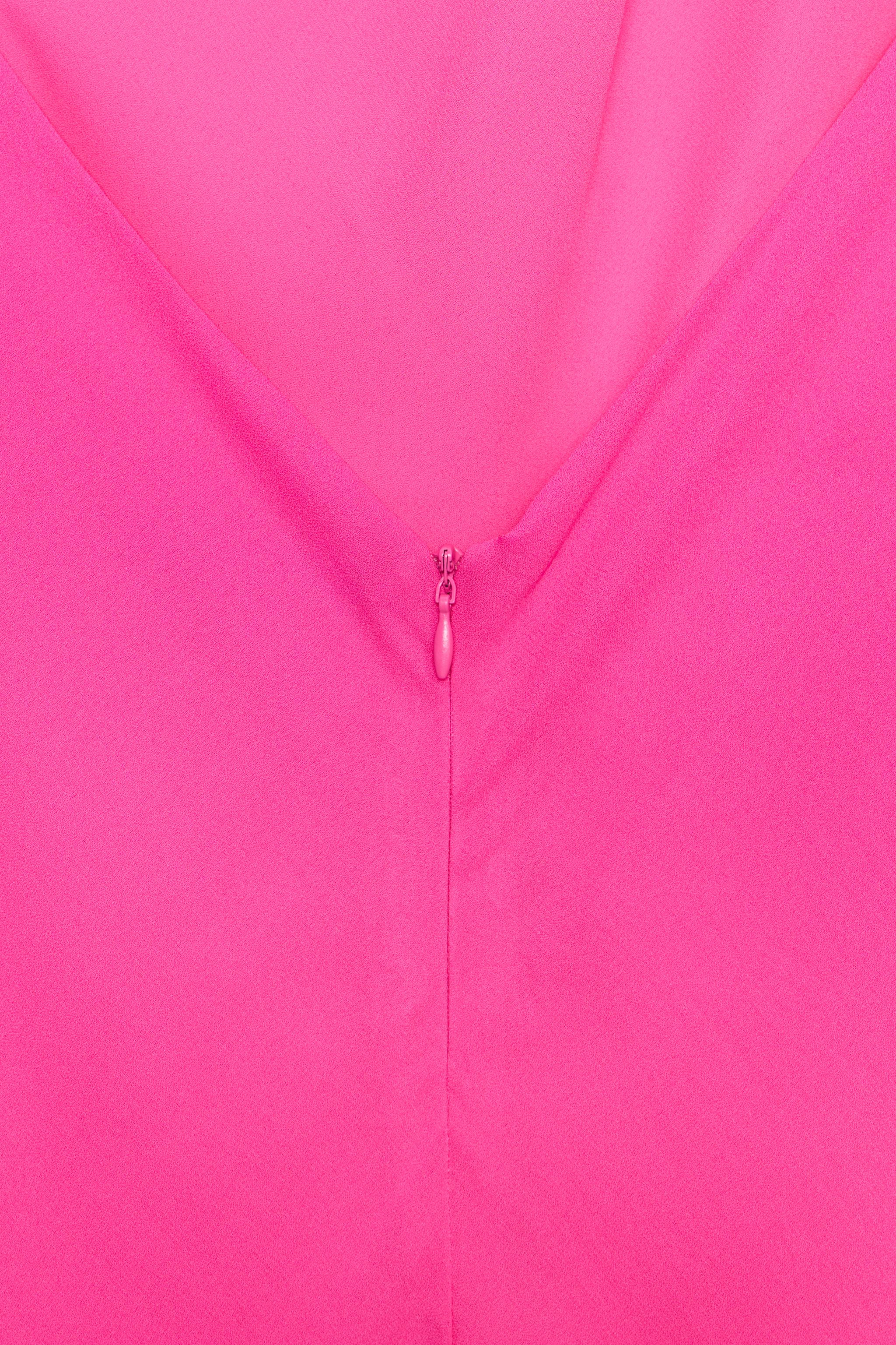 ZARA | Full-length halter neck dress. Open back. Features a matching inner lining. Tie closure at the ne... — shop this pick from Emily's edit