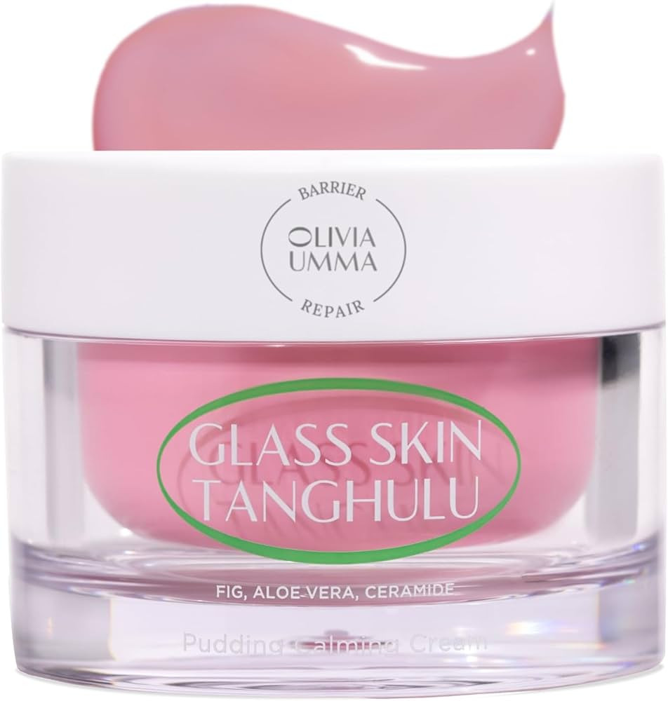 OLIVIAUMMA Glass Skin Tanghulu Fig Pudding Calming Cream - Korean Skin Care Moisturizer Face Crea... | Amazon (US)