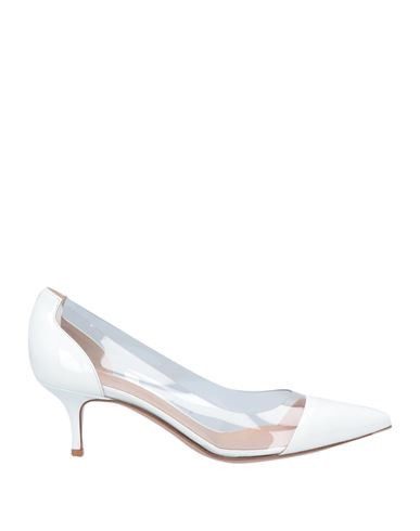 Gianvito Rossi Woman Pumps White Size 6.5 Soft Leather, Plastic | YOOX (US)