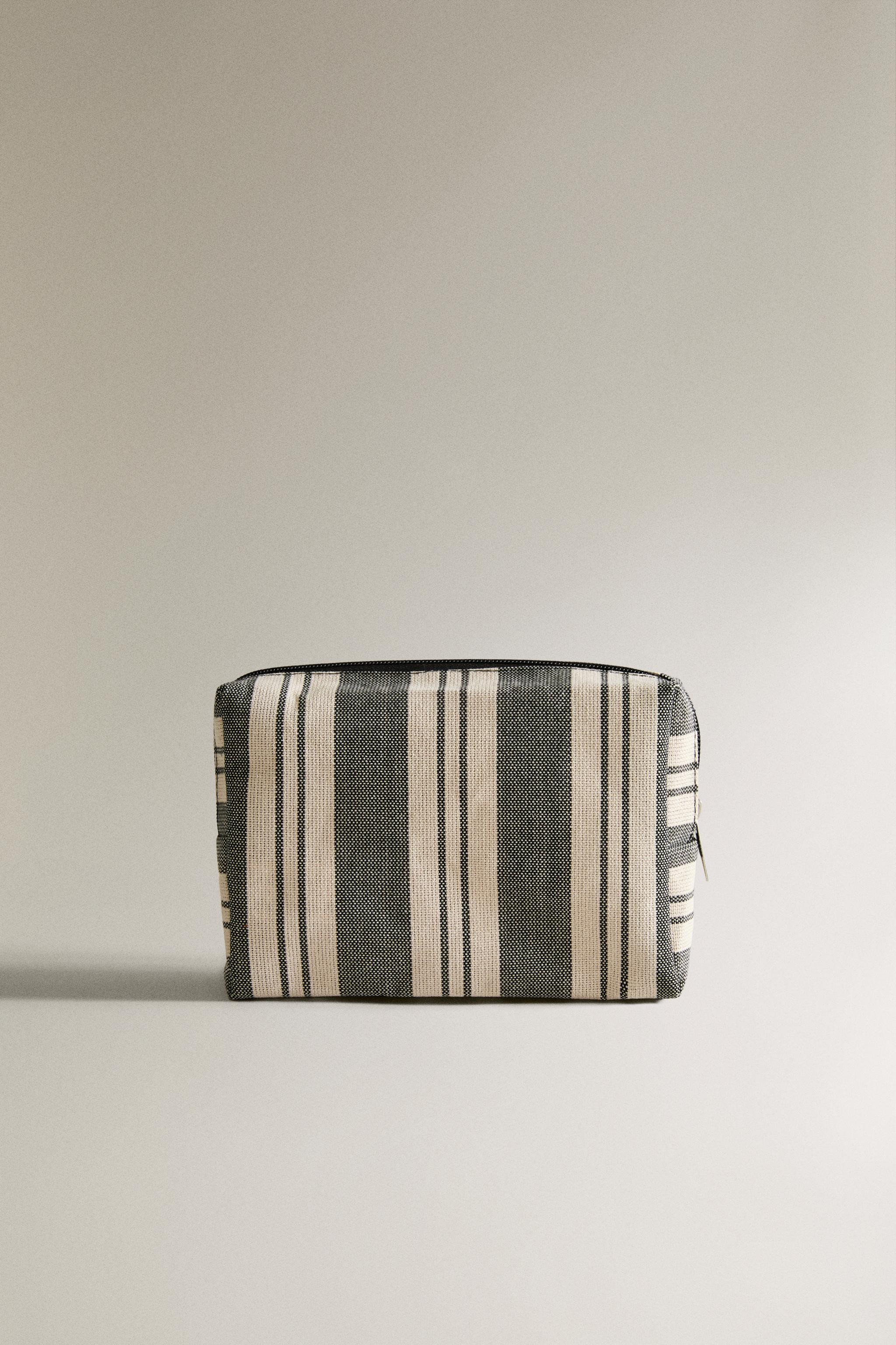 TROUSSE DE TOILETTE IMPERMÉABLE COTON RAYÉ | Zara FR