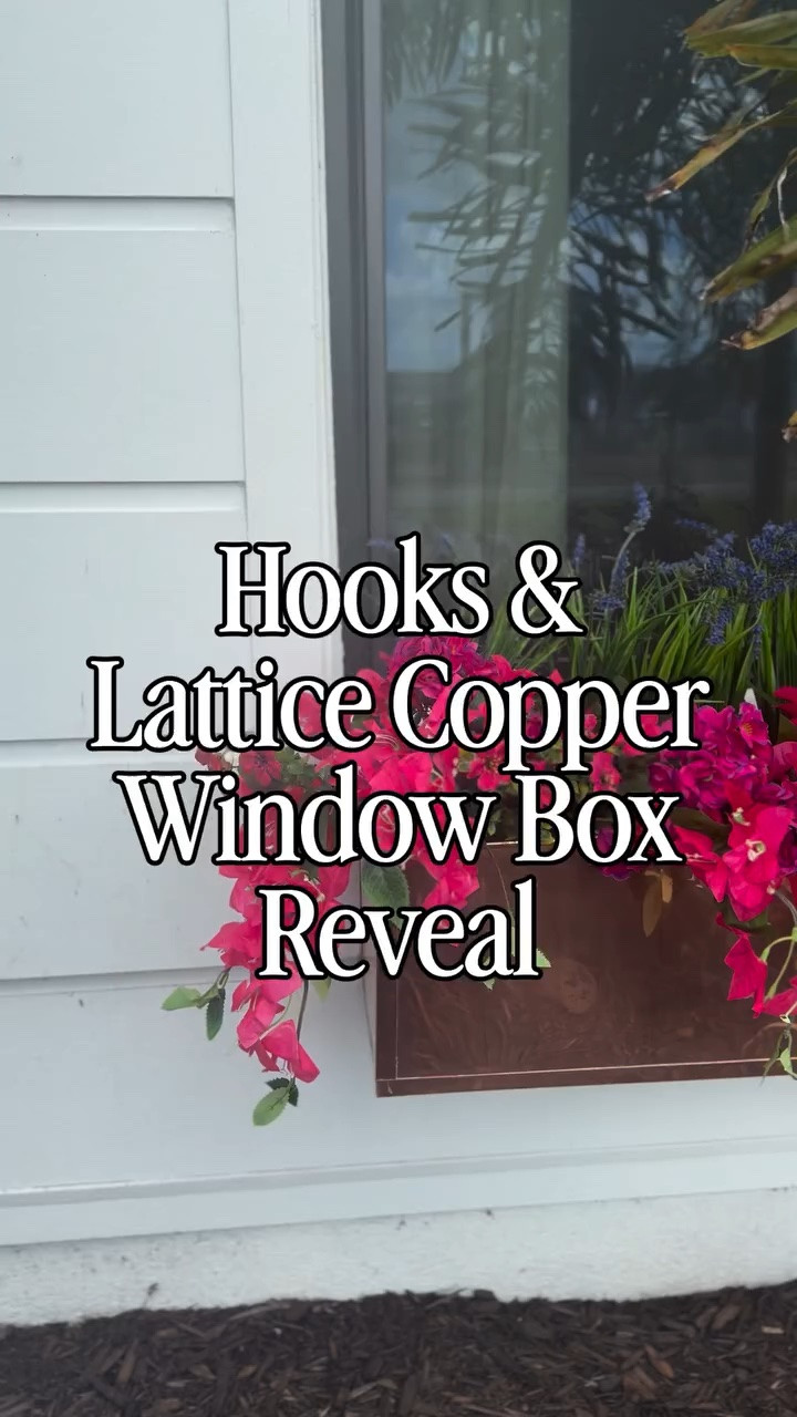 Obsessed with this exterior transformation! 🌿 We added these real copper window boxes from @hooksandlattice , and they completely brought the front of the house to life. The installation was incredibly easy, and the quality is unmatched—each piece is welded to order!
For a lush, low-maintenance look, I used floral foam to layer vibrant faux bougainvillea, lavender, and greenery. The pop of color against the metal adds so much sophistication and character to the house, and it fits perfectly with a modern organic aesthetic. I can’t wait to watch the copper naturally patina over time!
Would you use real copper for your exterior details? Let me know what you think of the final look below! 👇
copper window boxes, exterior design inspiration, curb appeal ideas, modern organic exterior, front porch decor, faux floral styling, hooks and lattice, home build exterior, window box planter, new build home styling, faux bougainvillea, exterior styling tips, home decor influencer, outdoor styling