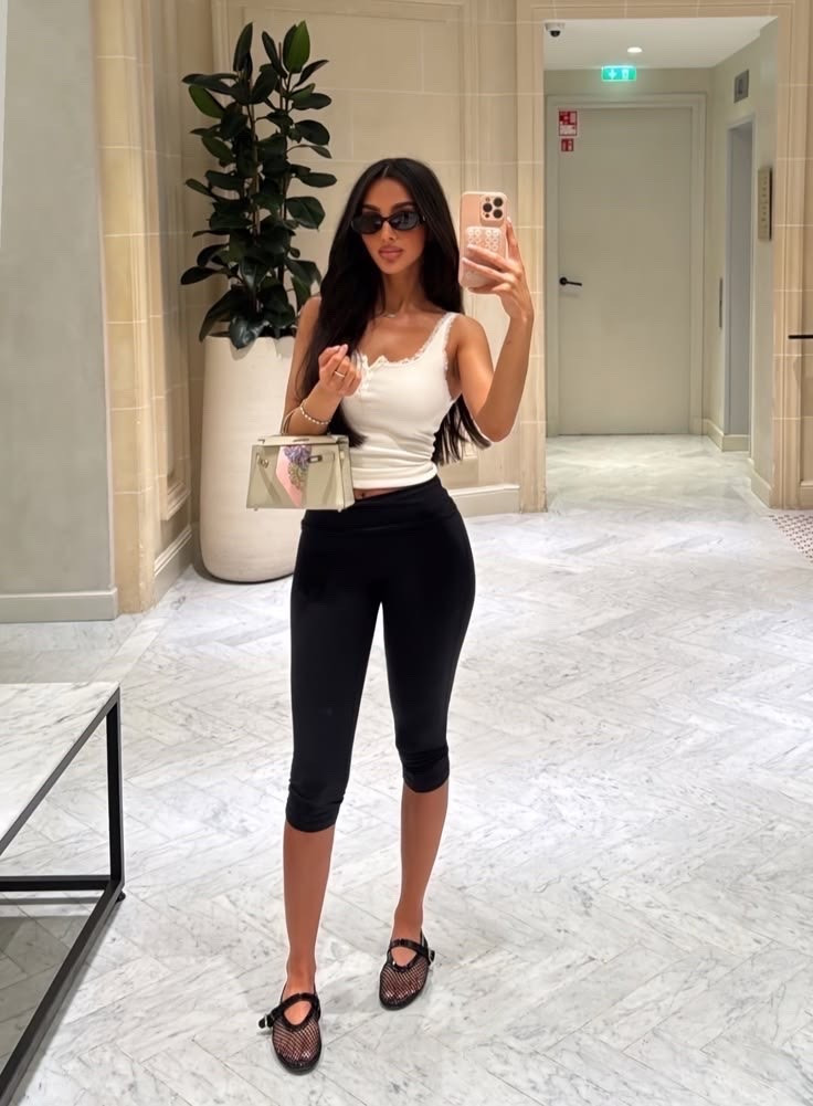 Black Capri pants
Mesh flats

#LTKootd #LTKBeauty #LTKPetite
