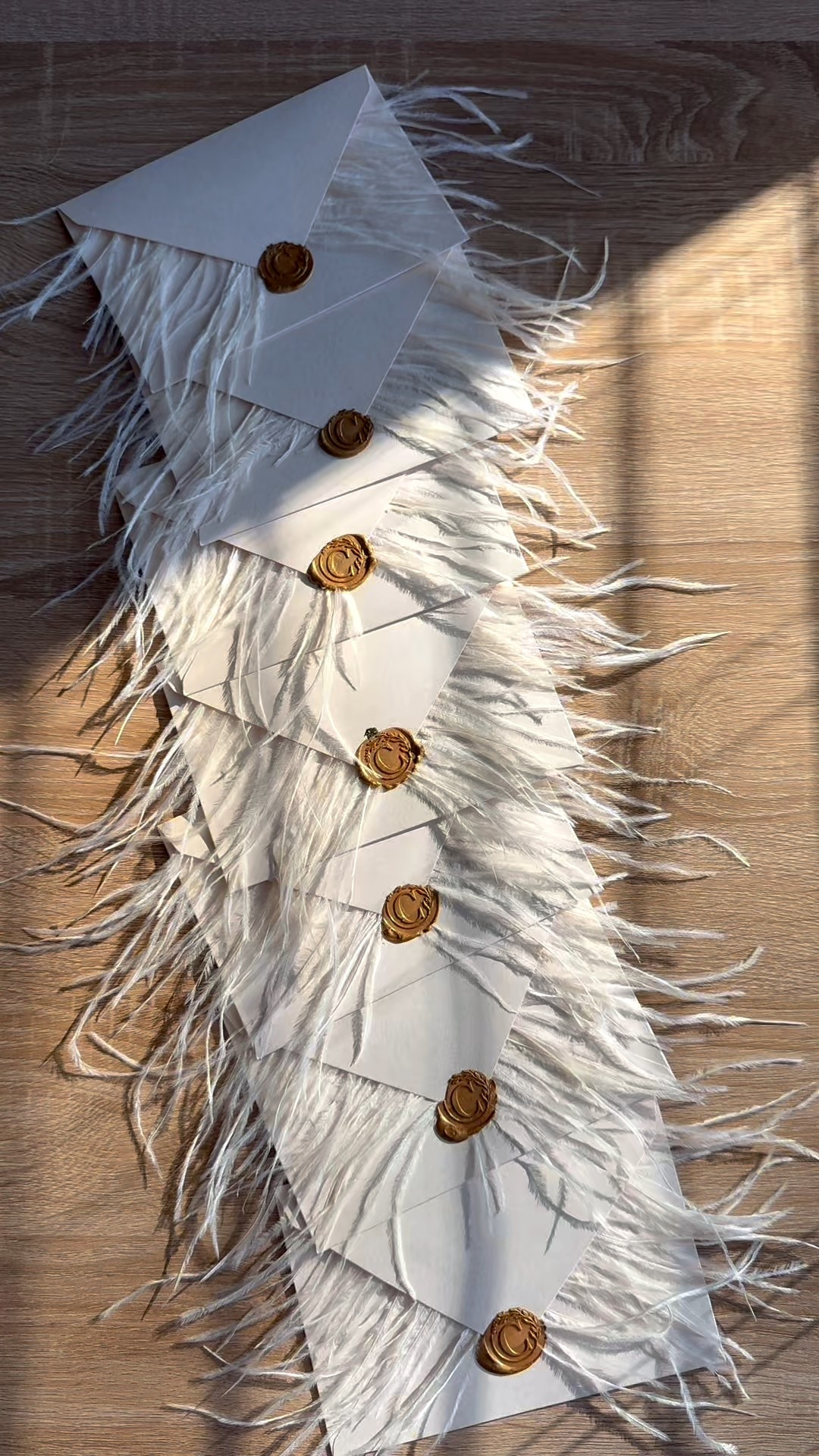 Pinterest inspired feather letters for my bridesmaids! They turned out so cute. All from Amazon 🙌🏼