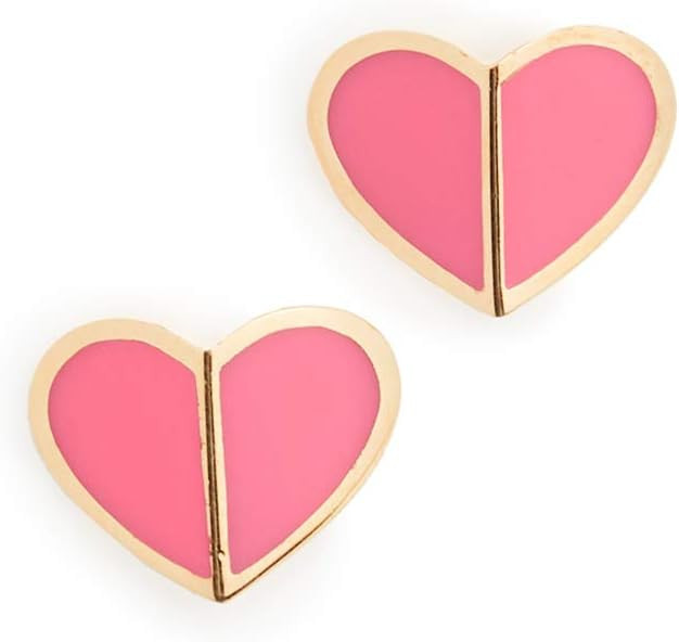 Kate Spade New York Women's Heritage Spade Small Heart Studs Earrings | Amazon (US)