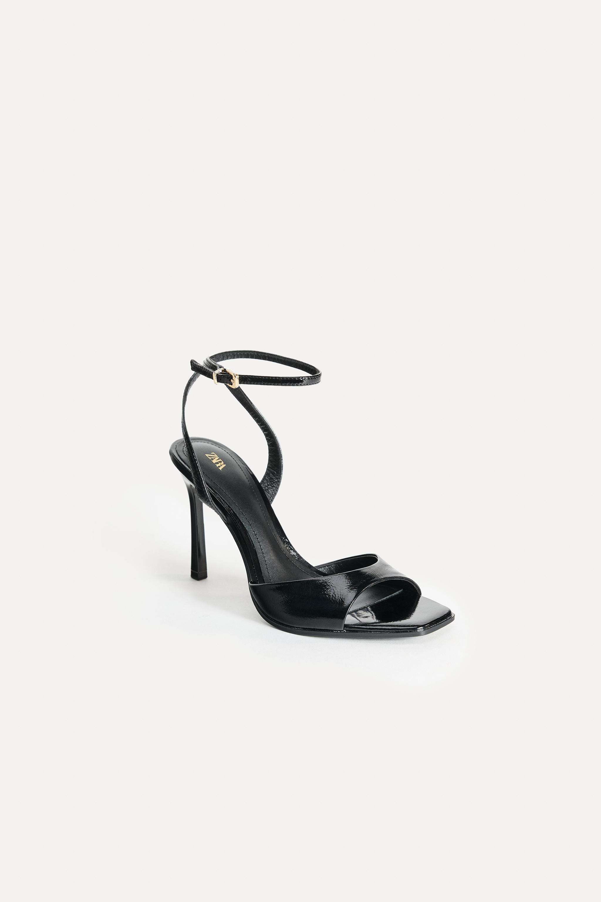 LEATHER HIGH-HEEL SANDALS 50TH ANNIVERSARY | Zara UK